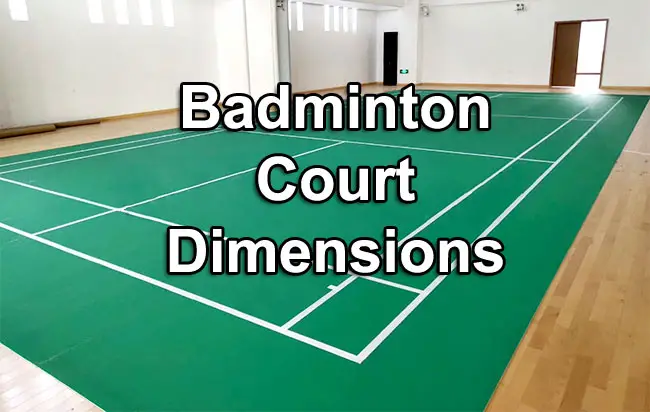 size of badminton court