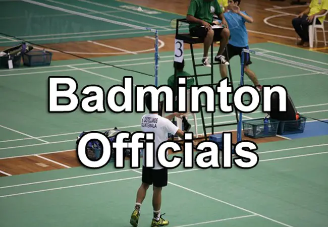 badminton officials