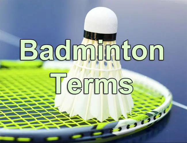 badminton terms