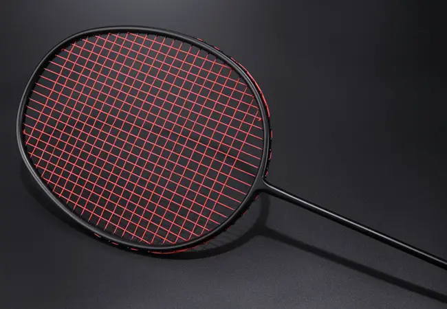 badminton racket made of