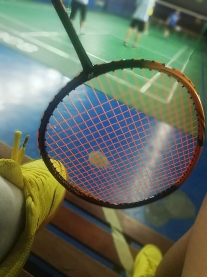 badminton playing racket