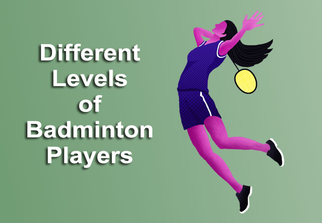 different levels of badminton players