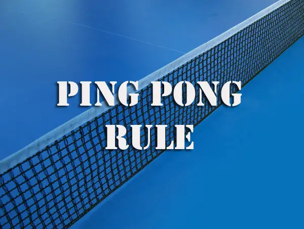 ping pong rule