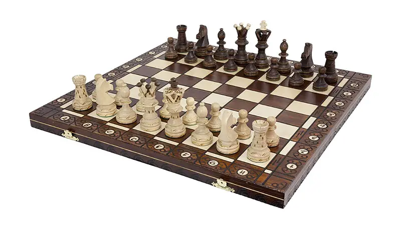 Wegiel wooden chess set